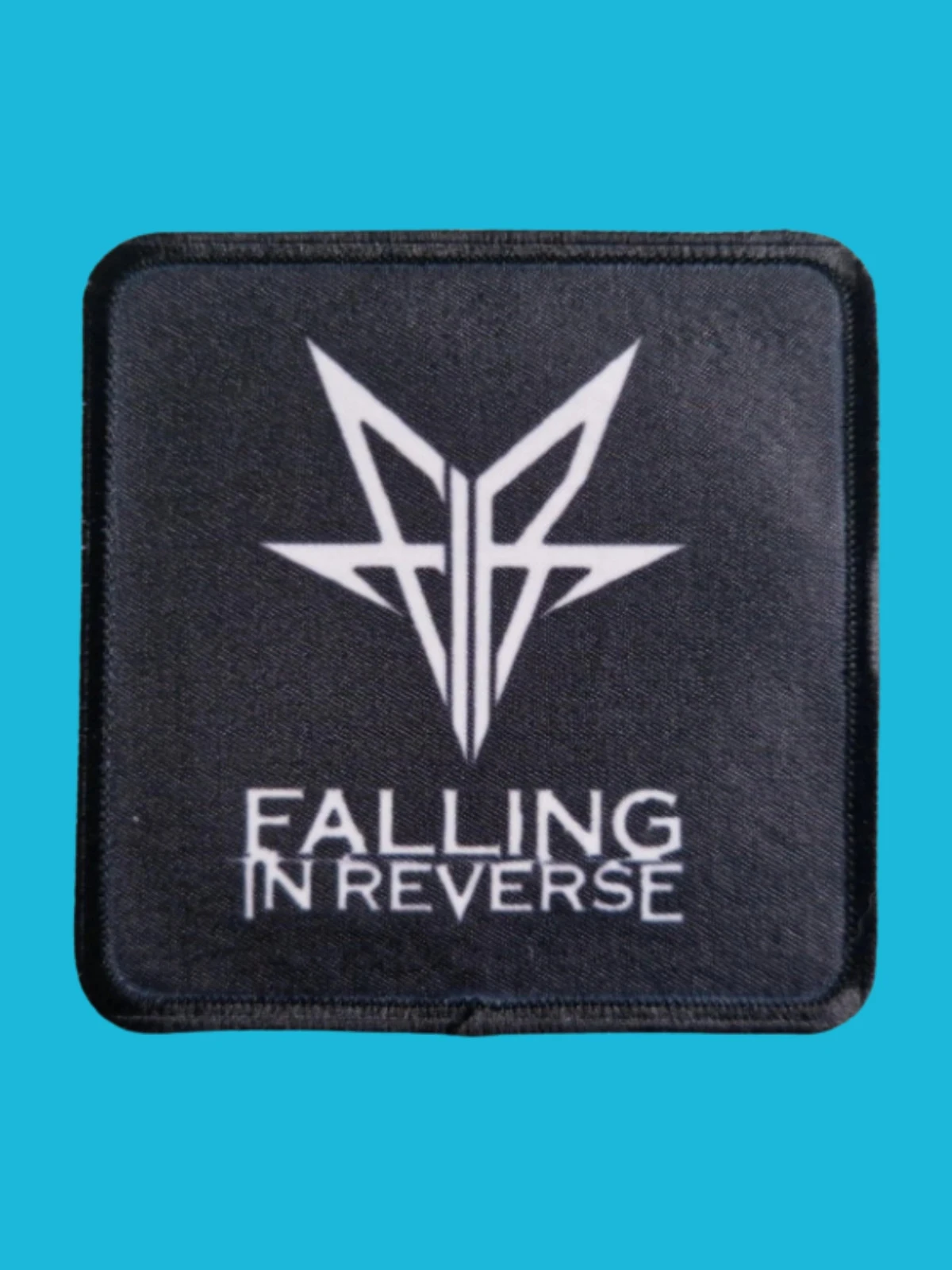 Patch Falling in Reverse - Logo blanc - Imprimé - Carré de 7,5 x 7,5 centimètres